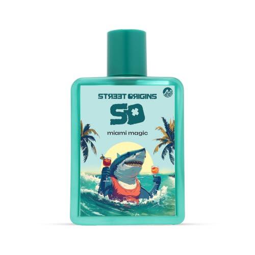 Street Origins Miami Magic (Mars) Eau de Parfum for Men ? 75ml Luxury Niche Cologne ? Fresh Spicy Aromatic Woody Scent with Bergamot, Mint, Lavender, Cinnamon, Vanilla, Amber & Patchouli