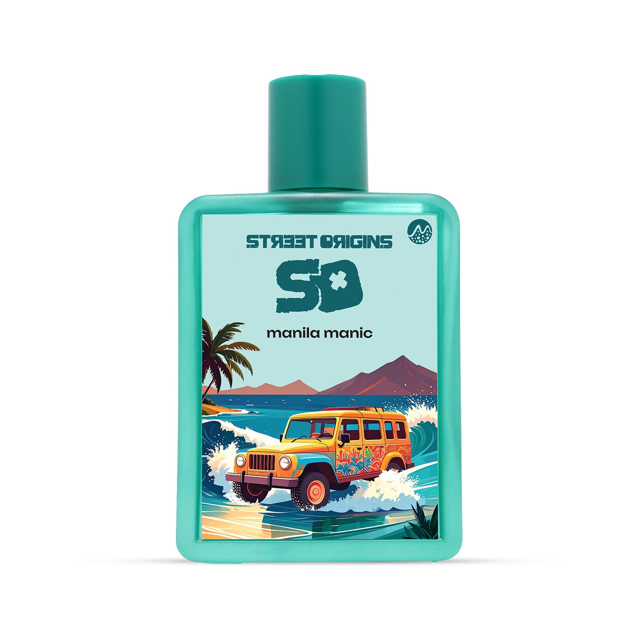 Street Origins Manila Manic (Mars) Eau de Parfum for Men ? 75ml Luxury Niche Cologne ? Tropical Fresh Fruity Woody Scent with Orange, Lemon, Coconut, Mango, Vanilla & Patchouli