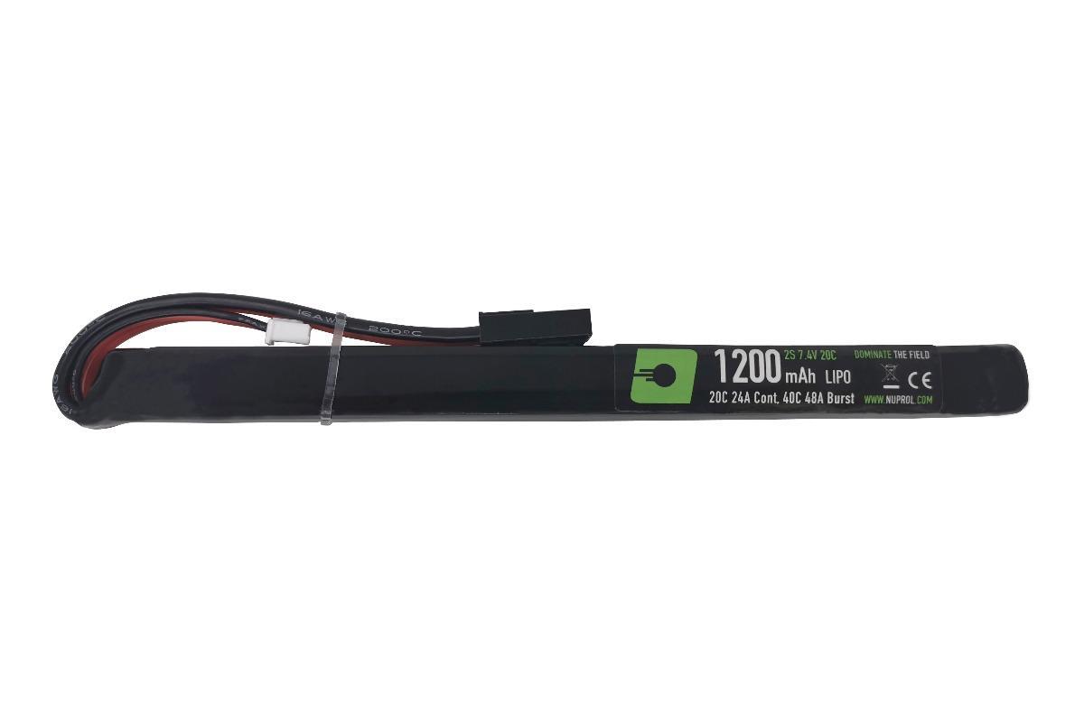 Batterie Lipo 7.4V 1200Mah 25C type stick AK Mini Tamiya