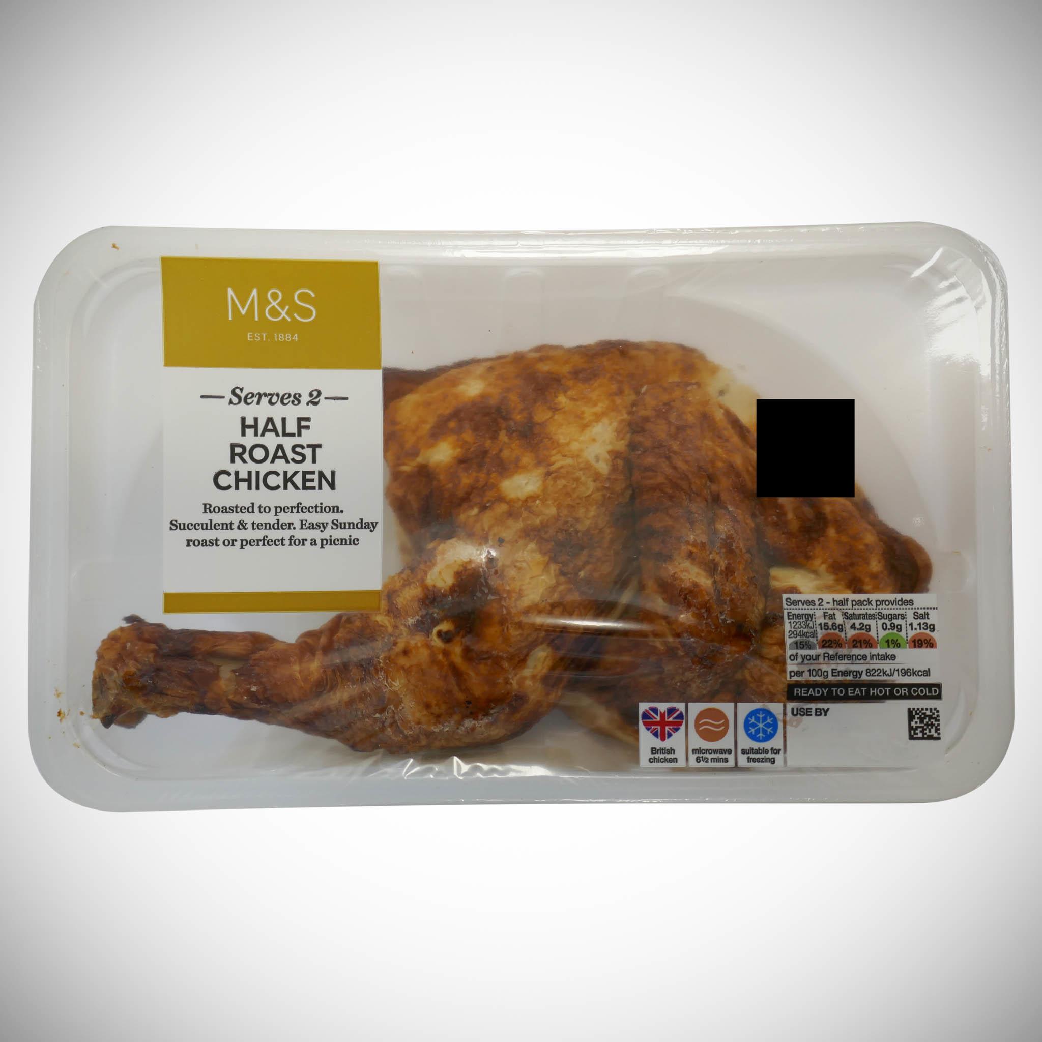 British Half Roast Chicken 450g