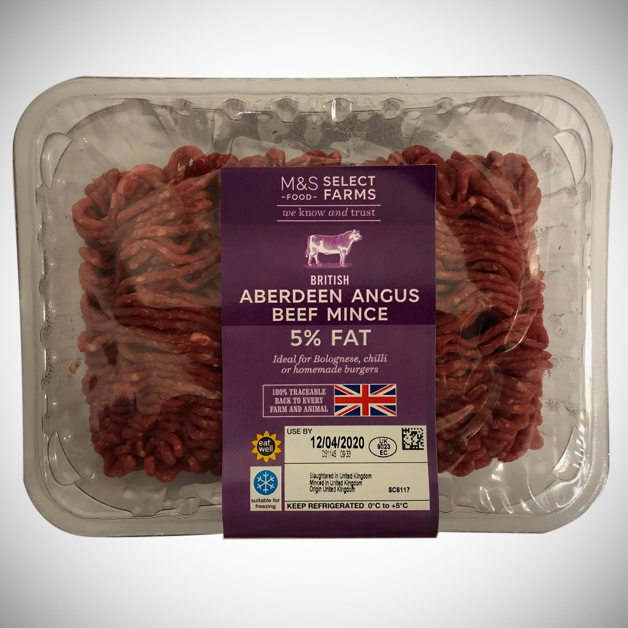 Aberdeen Angus 5% Fat Minced Beef 500g