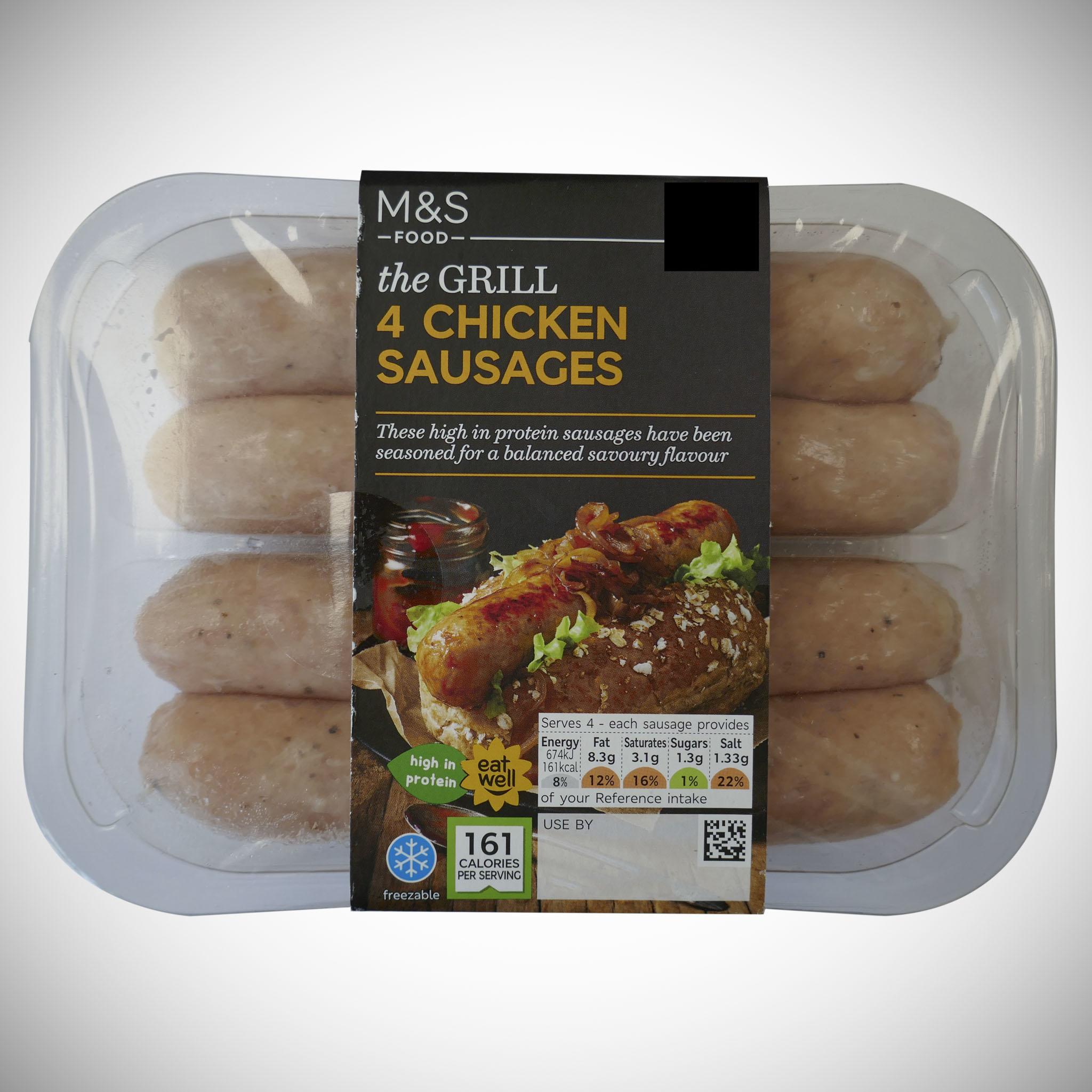 The Grill 4 Chicken Sausages 400g