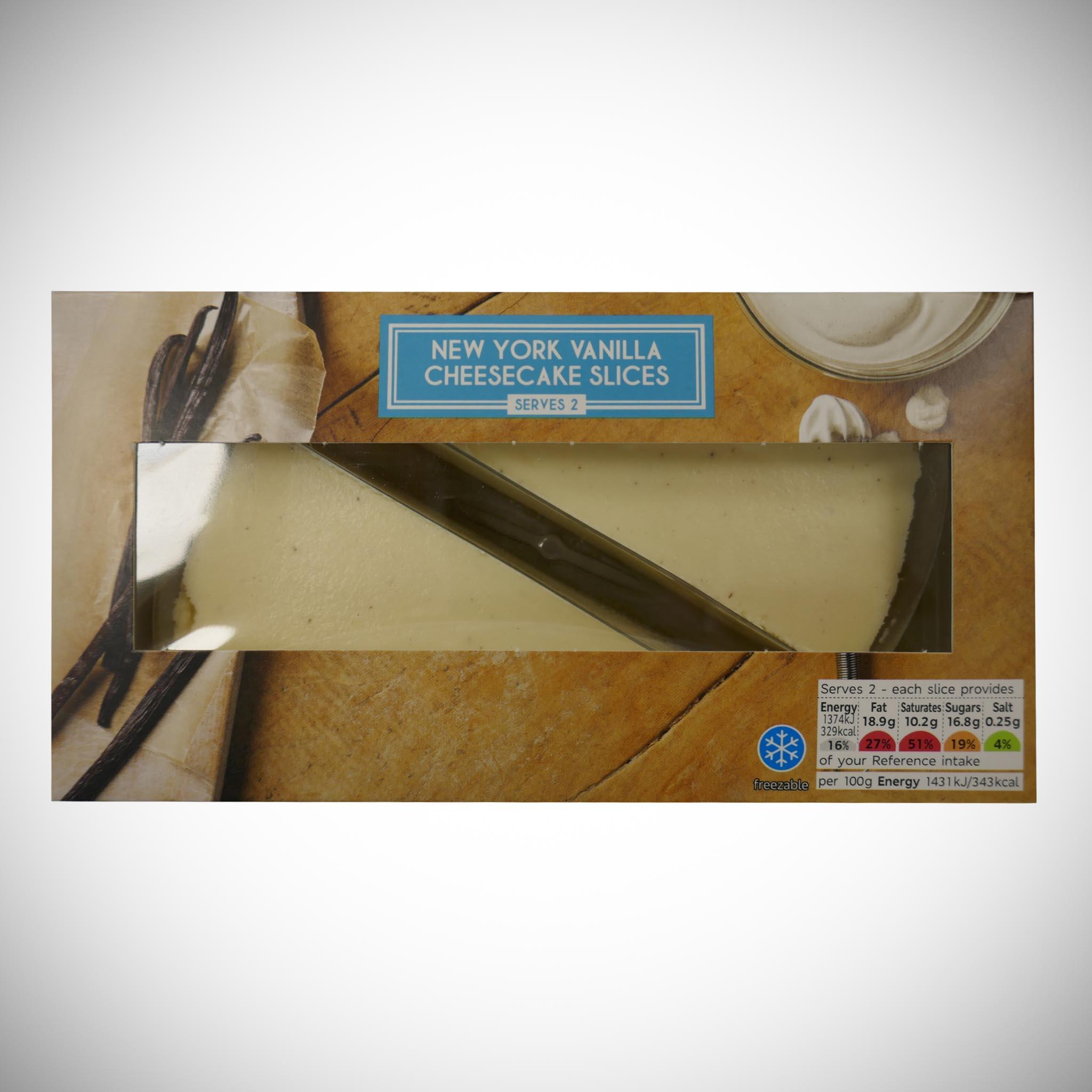 New York Vanilla Cheesecake Wedges 192g