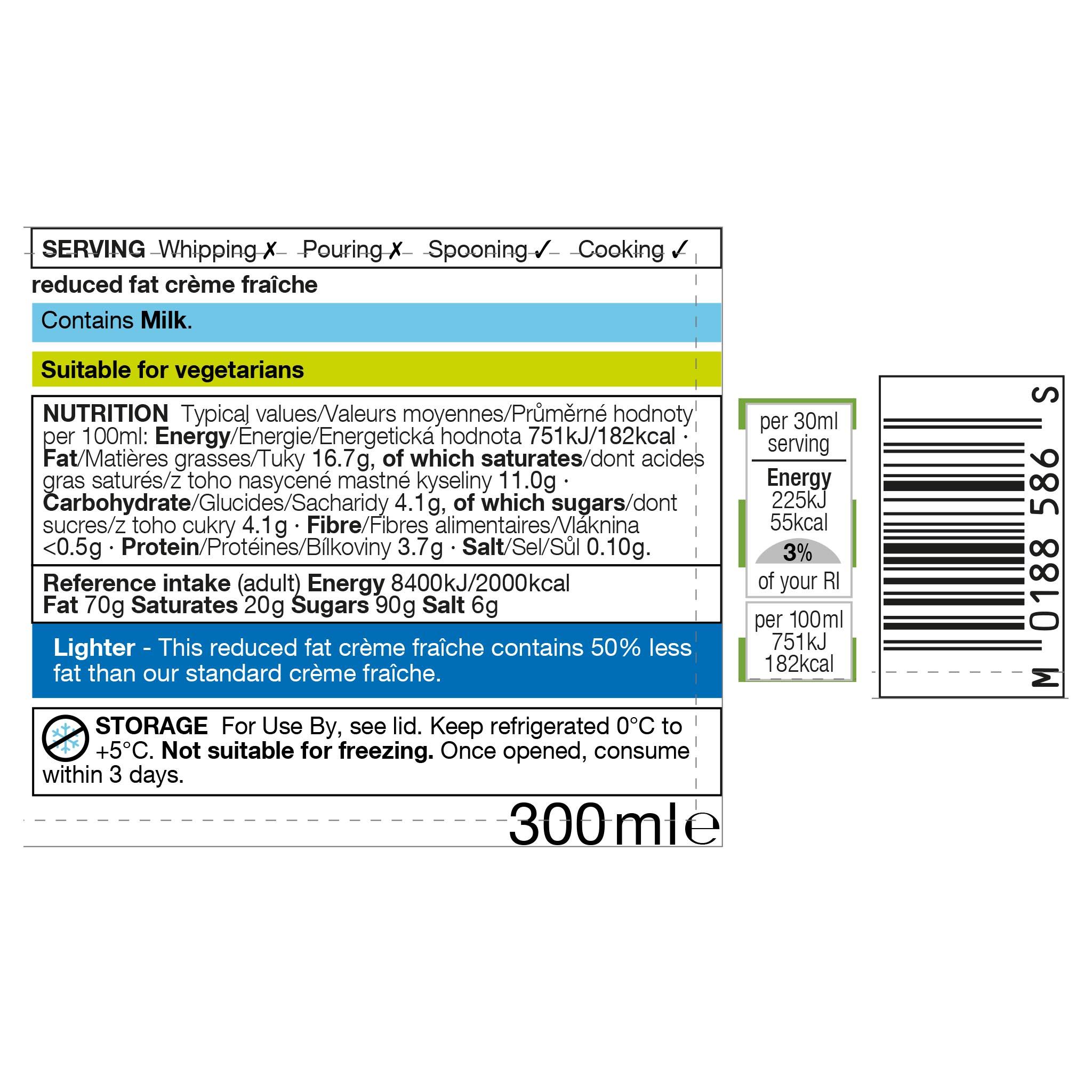Lighter Crème Fraiche 300ml Label