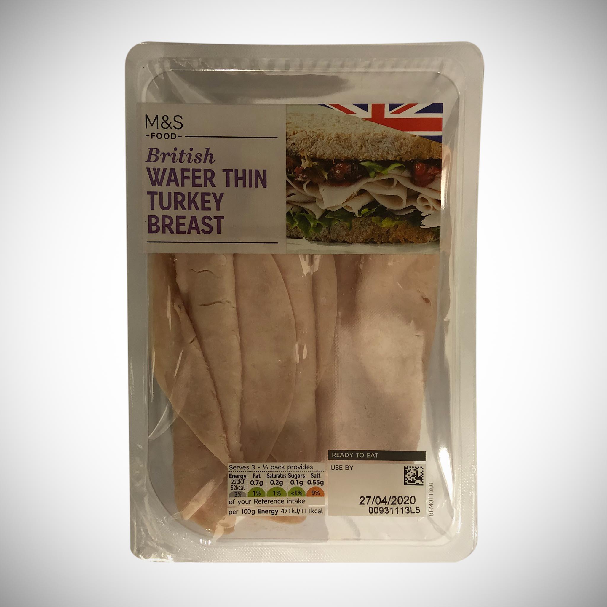 British Wafer Thin Cooked Turkey