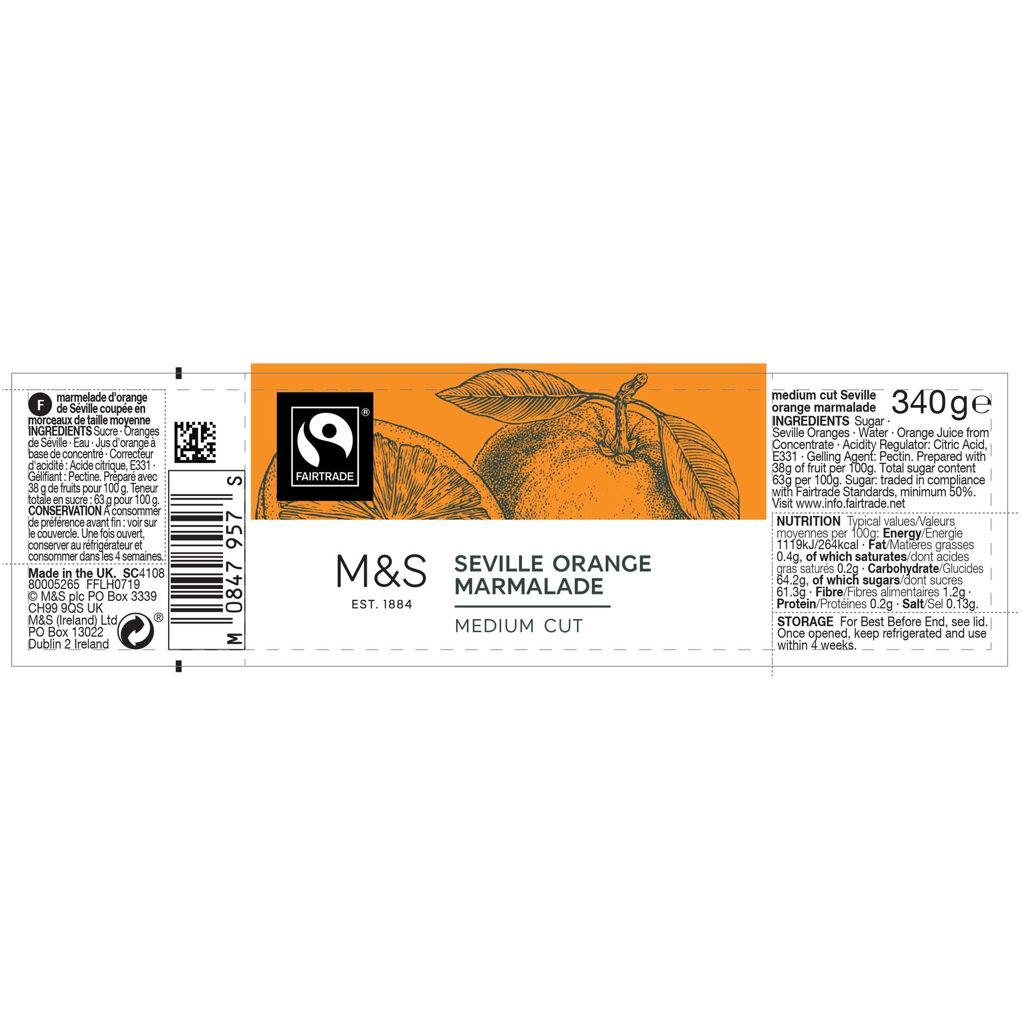 Seville Orange Marmalade Label