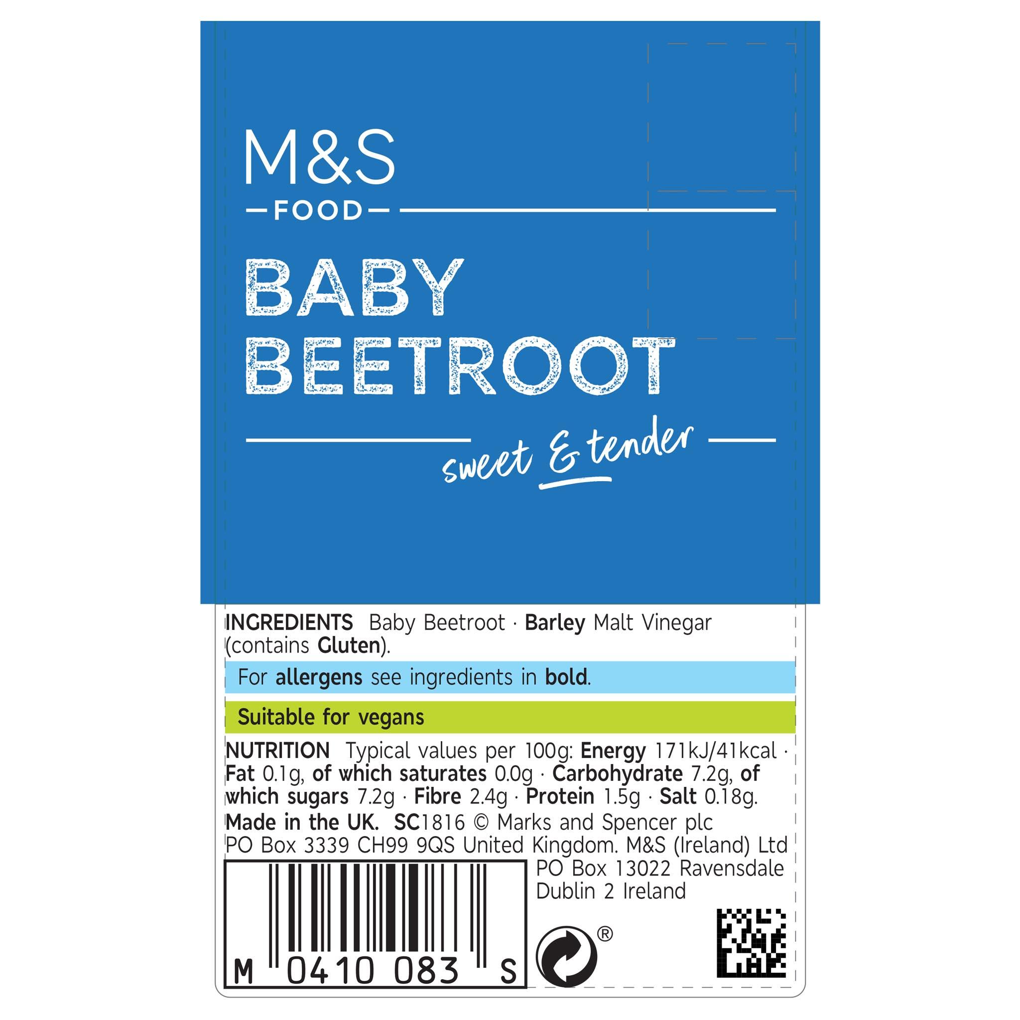 Baby Beetroot 250g Label
