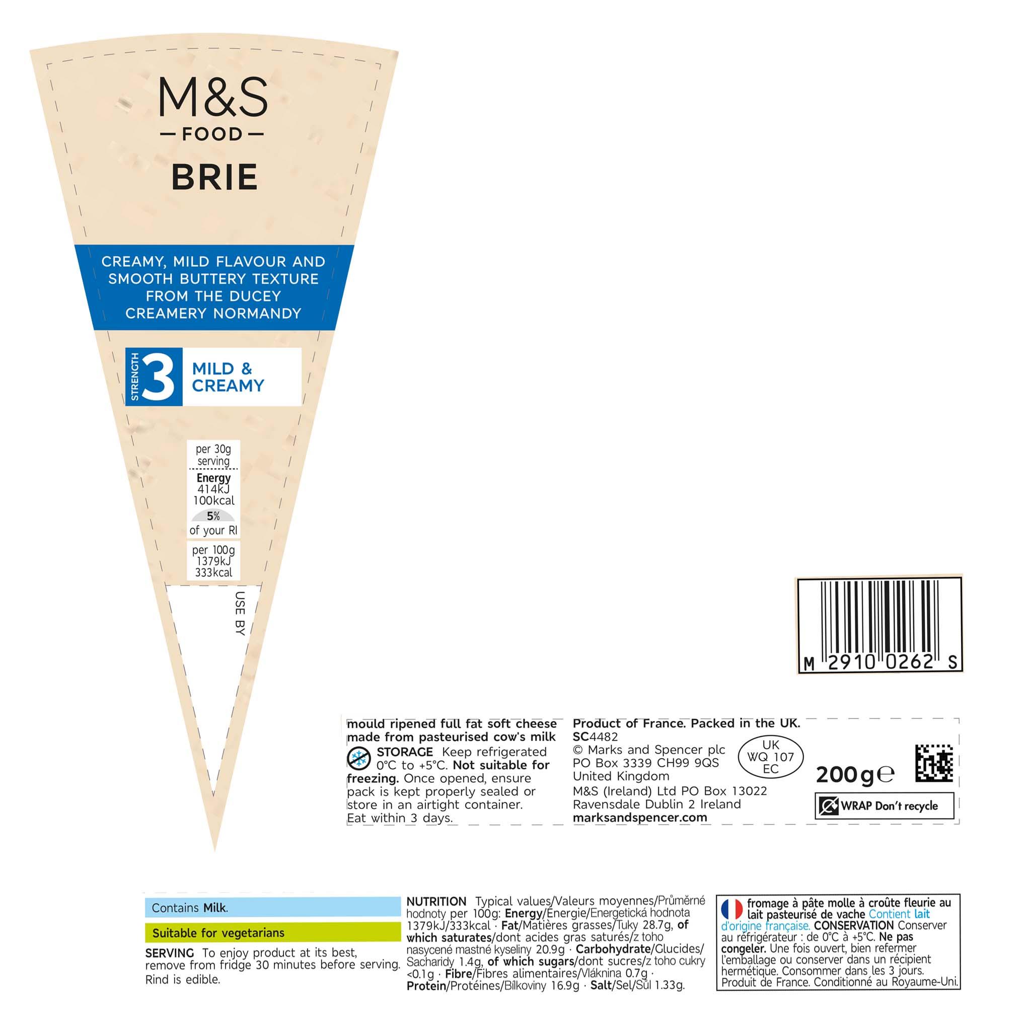 Brie 200g Label