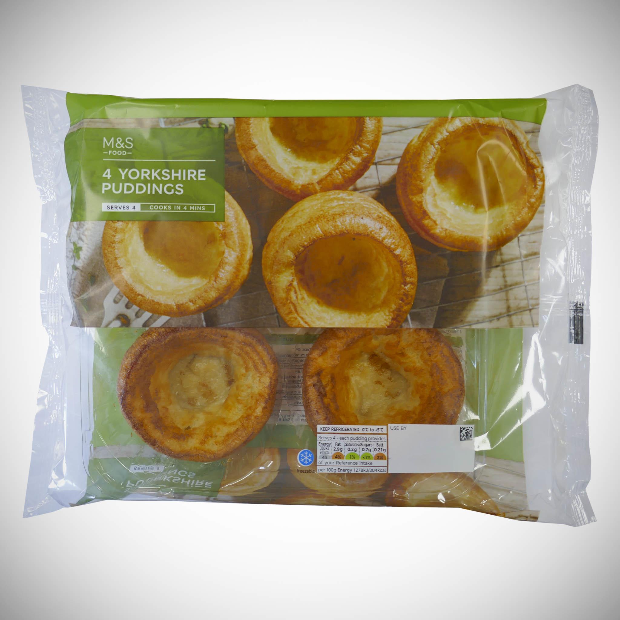 4 Yorkshire Puddings 120g