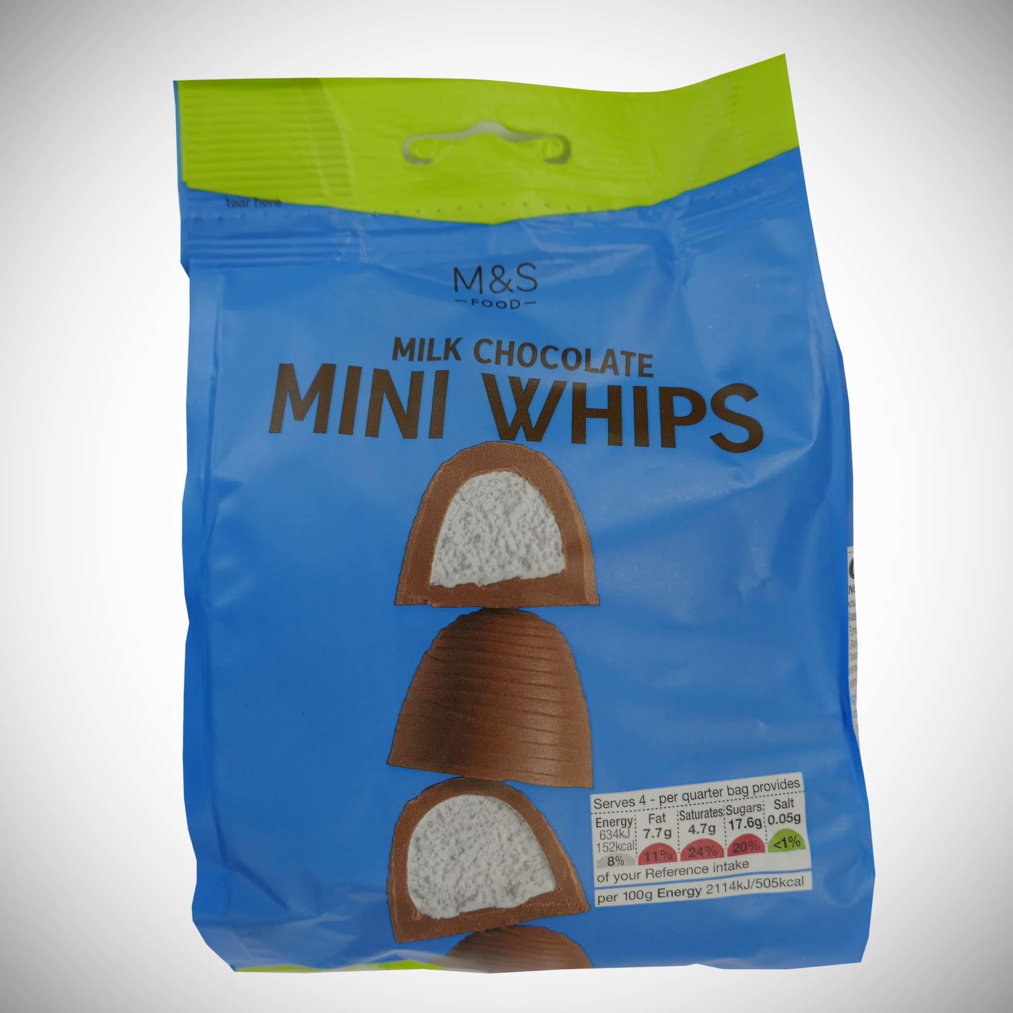 Mini Milk Chocolate Mini Whips 120g