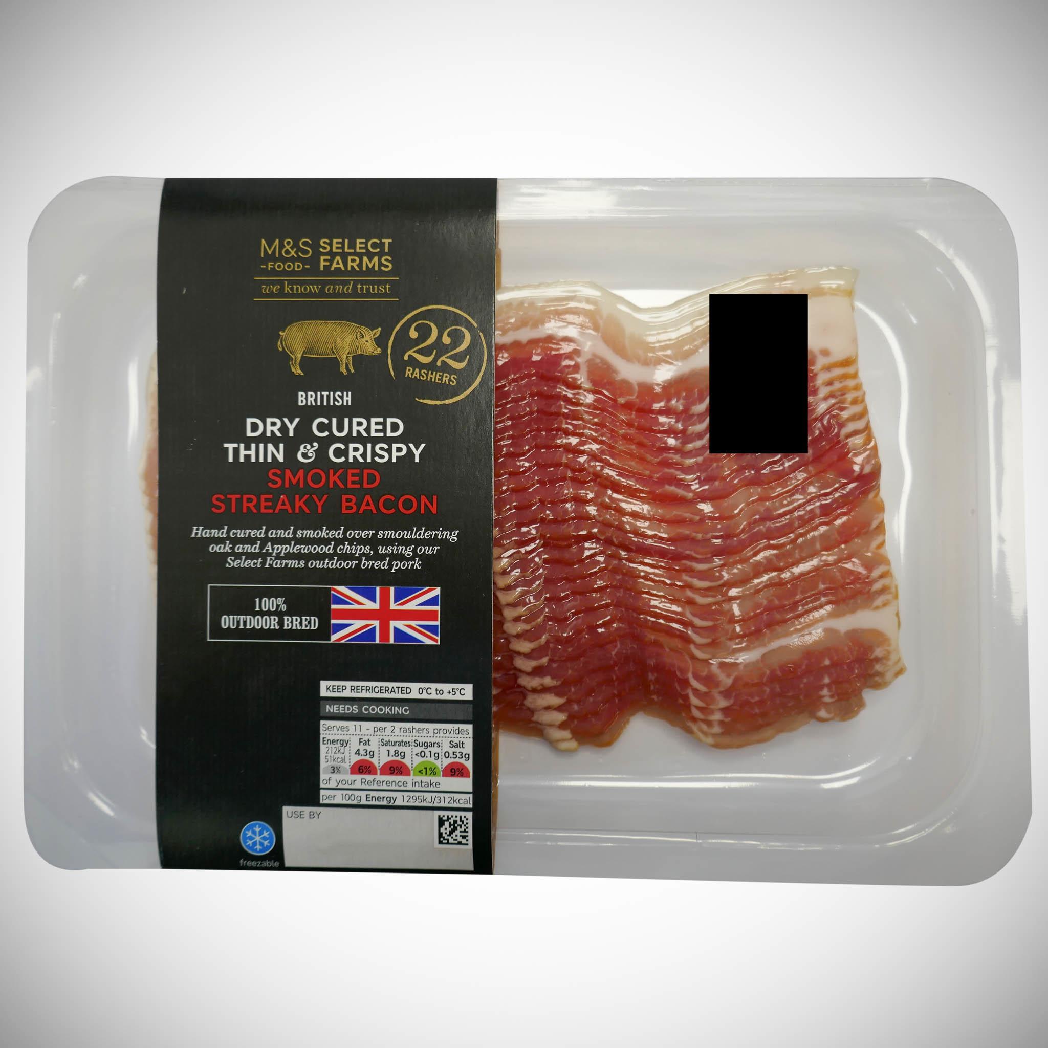 British Outdoor Bred Extra Thin Pancetta Streaky Bacon 180g