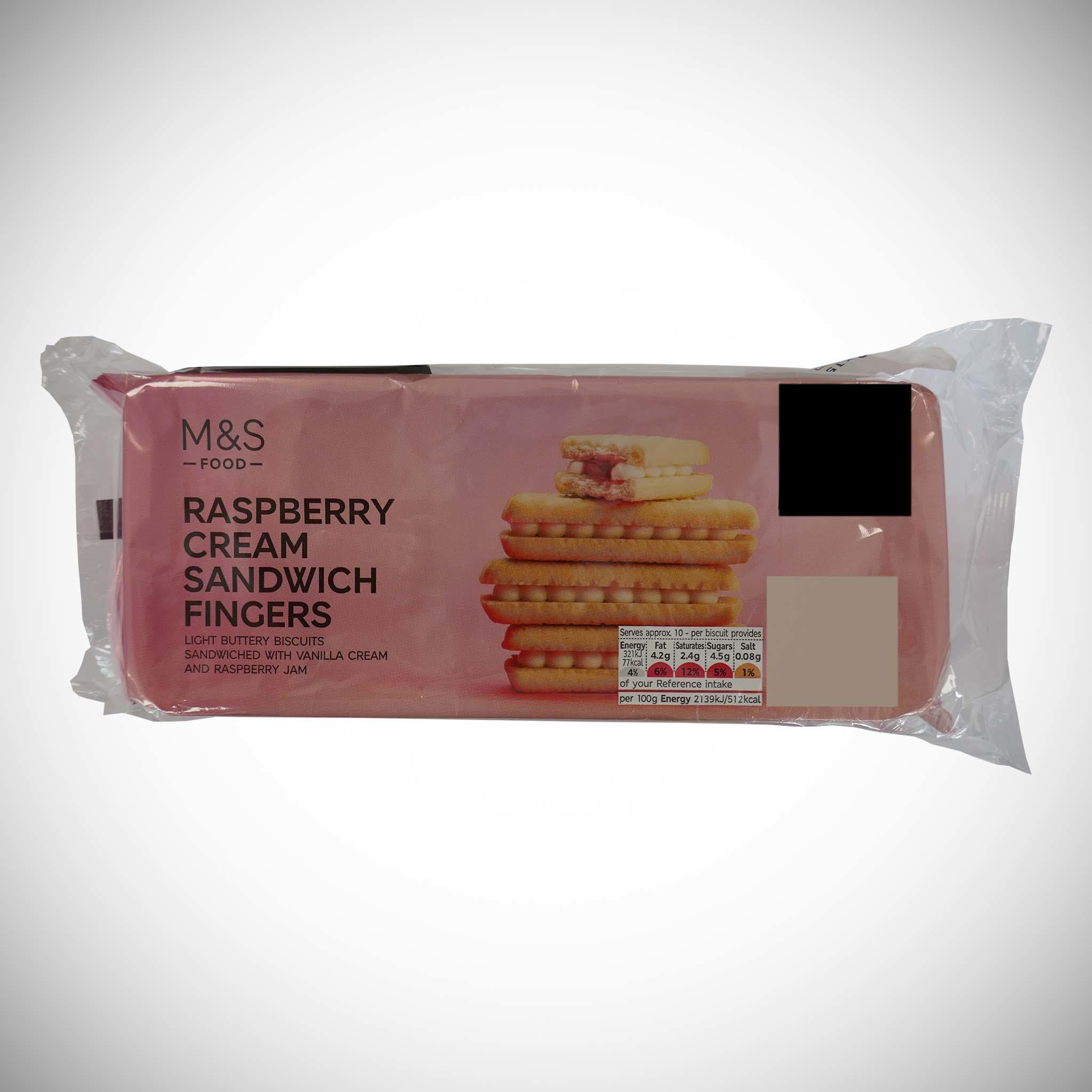 Raspberry Cream Sandwich Fingers Banded Pack