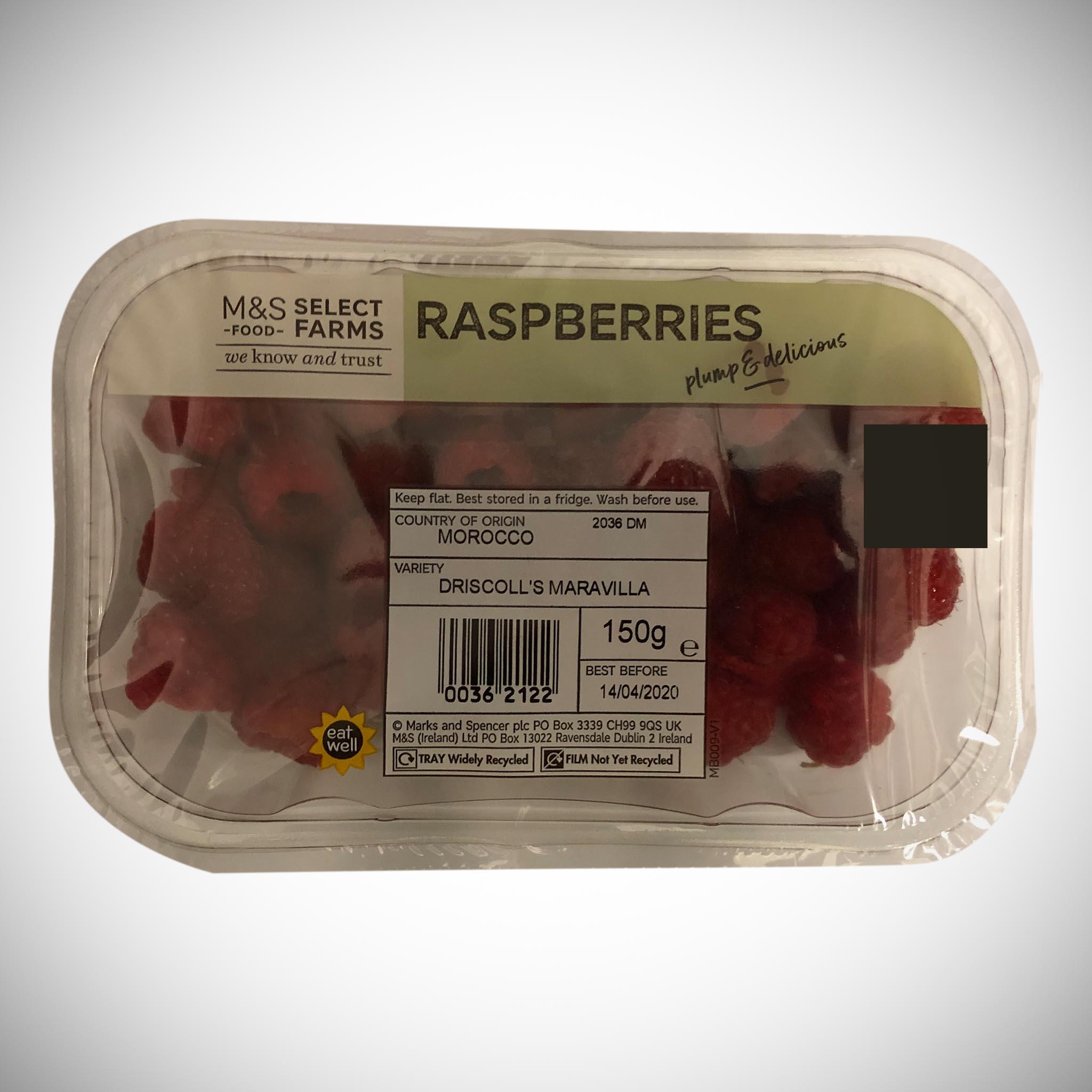 Raspberries 150g