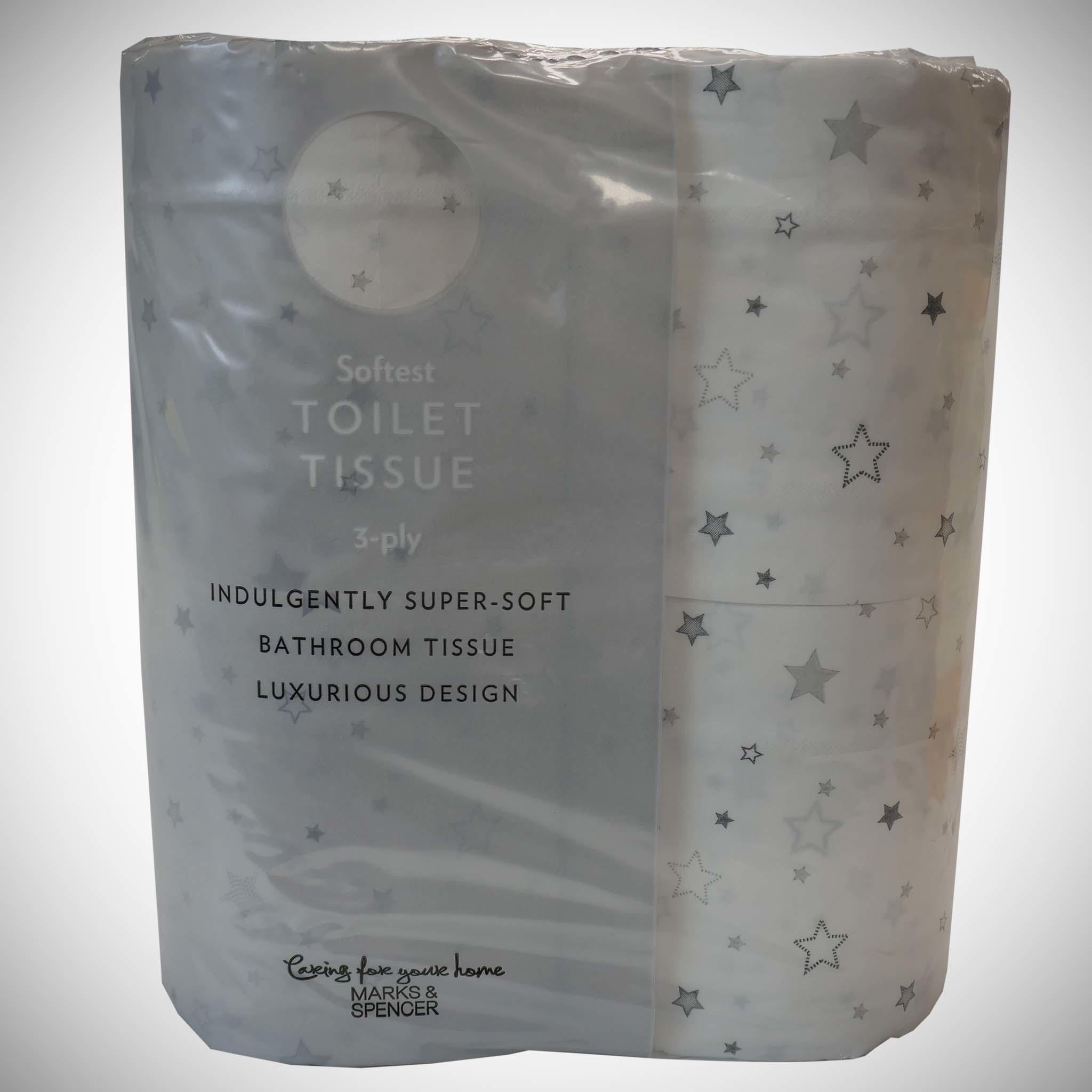 Silver Stars Toilet Tissue