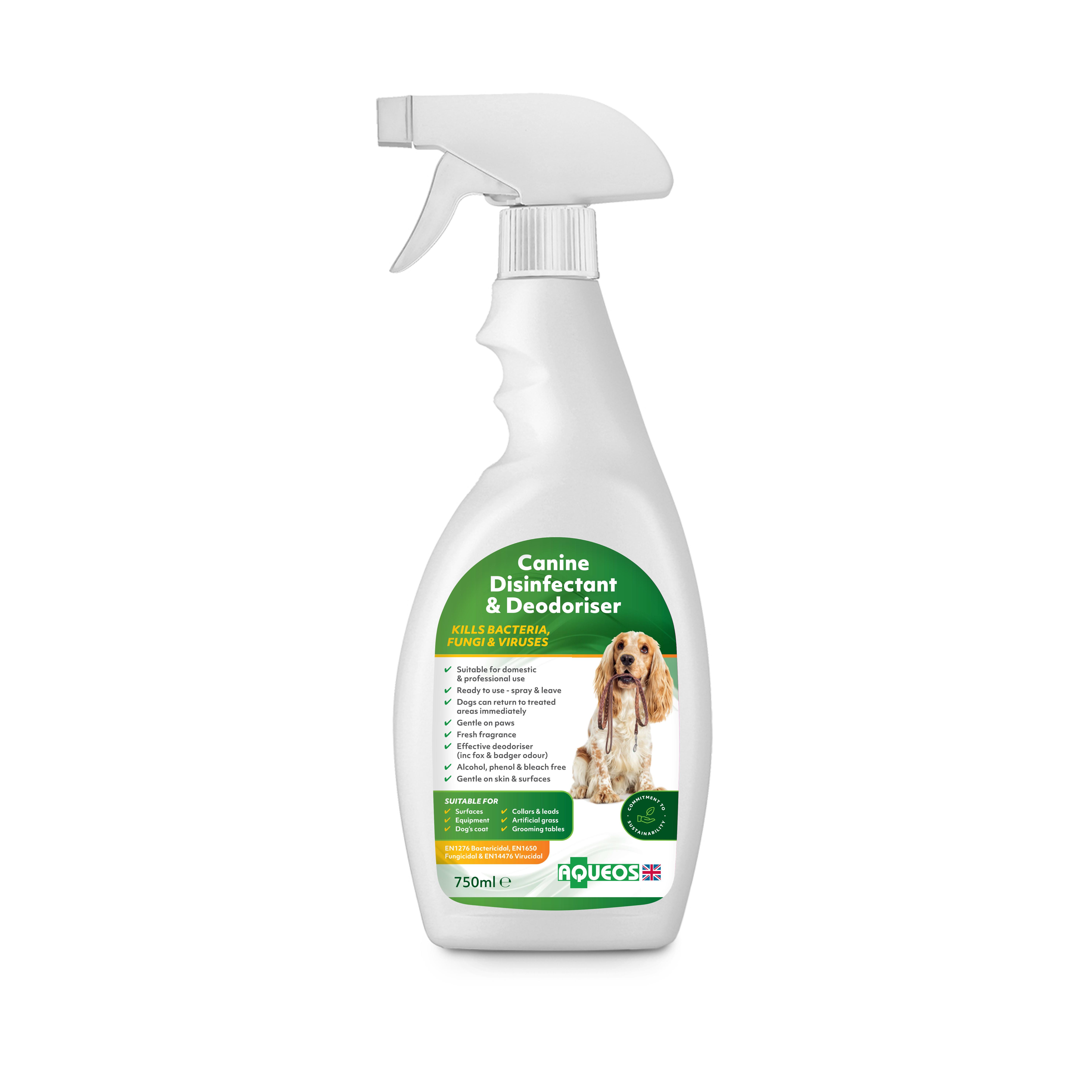 Disinfectant and deodoriser for dogs