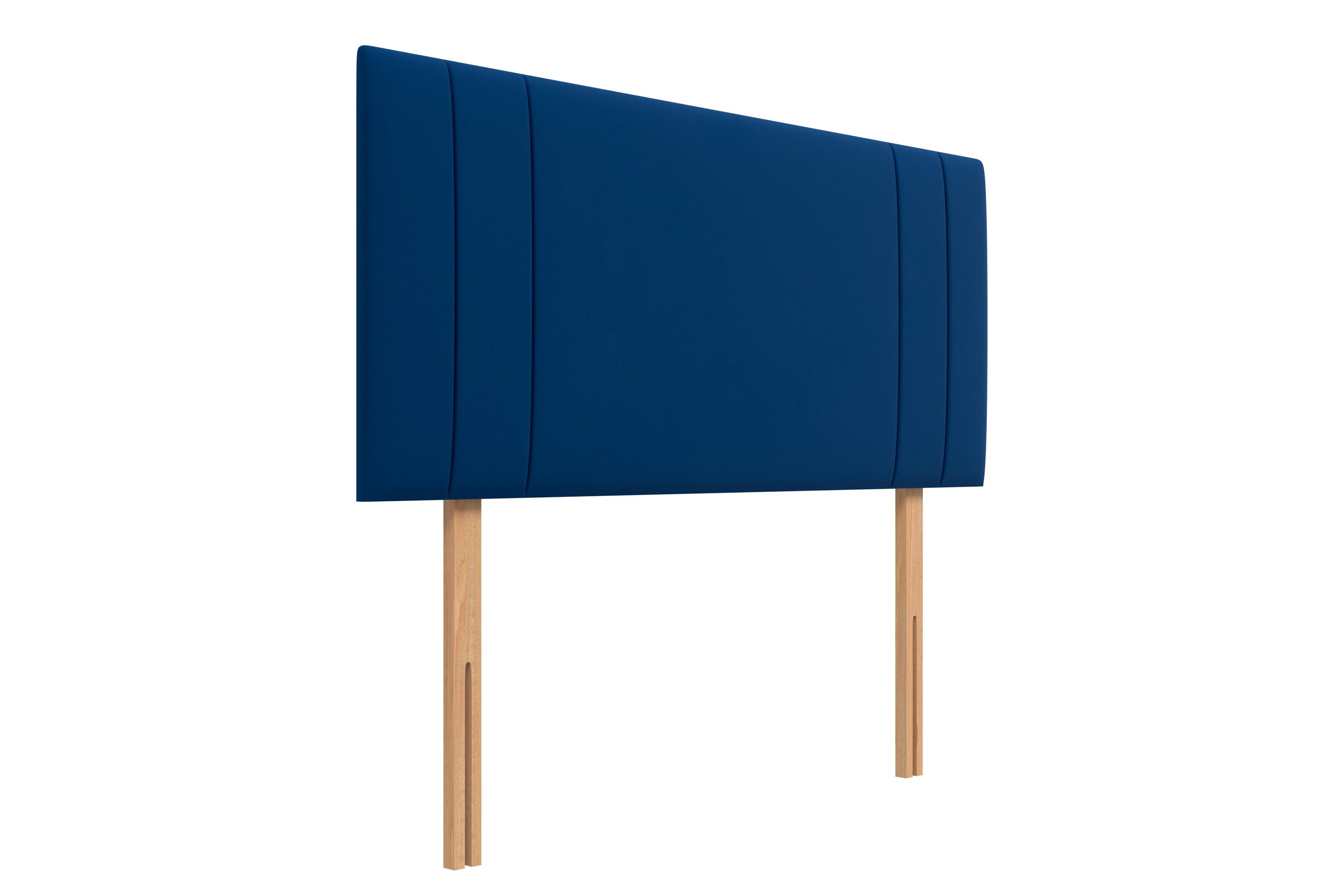 Norfolk half Headboard in plush marine