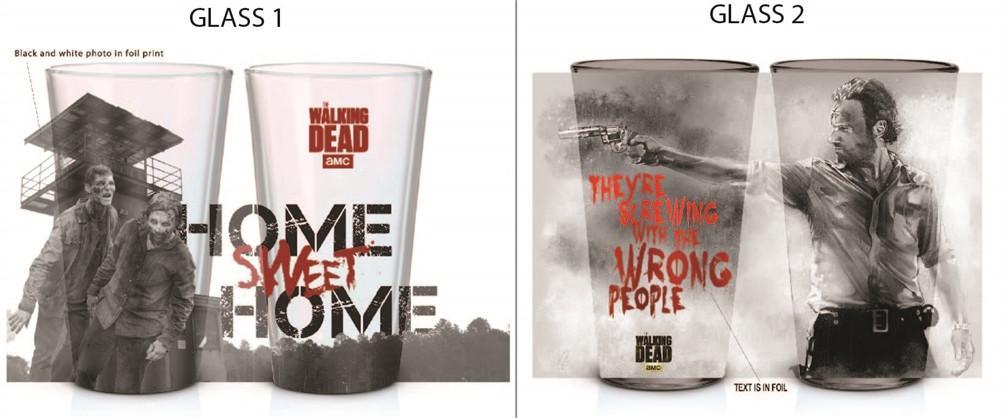 Walking Dead 2Pk Pint Glass Set