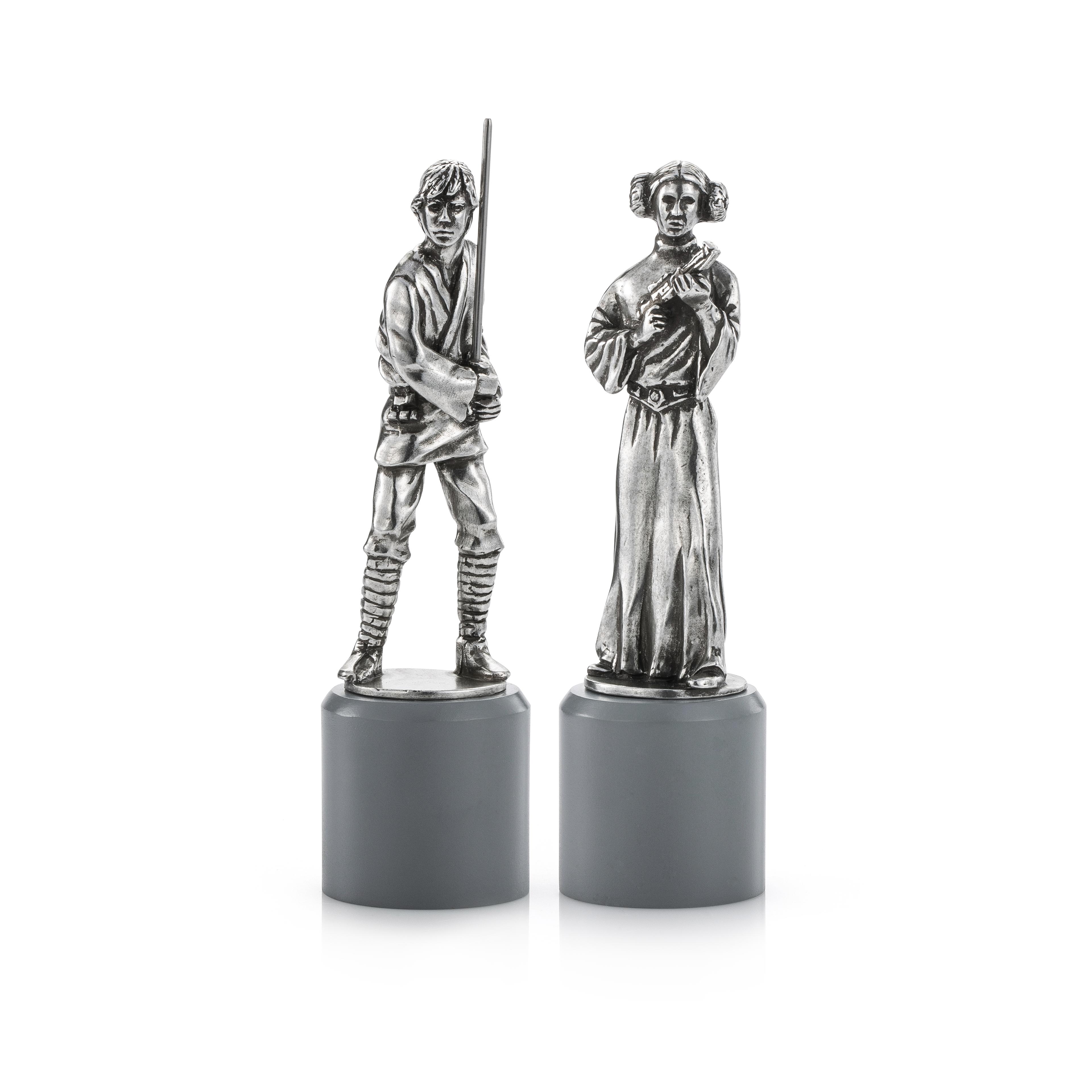 Luke & Leia King & Queen Chess Piece Pair