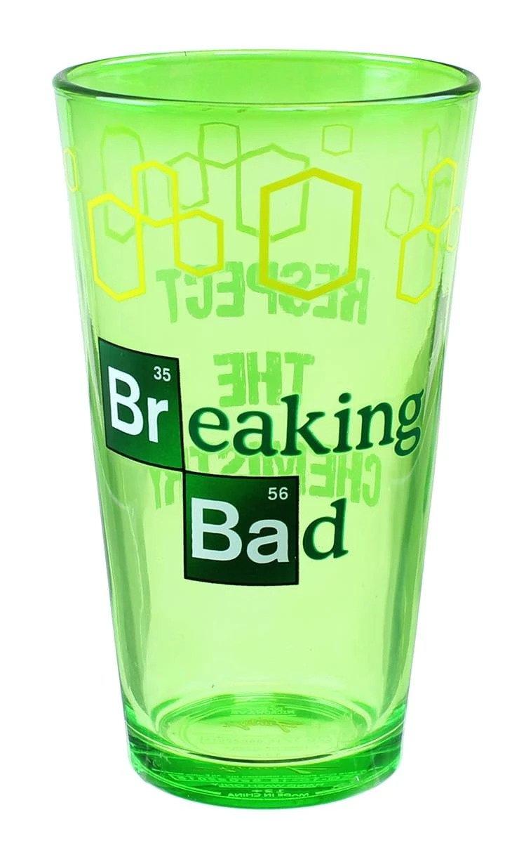 Breaking Bad Green Glass Logo Pint Glass