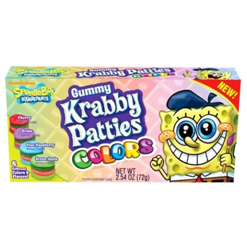 Spongebob Krabby Patties Color Assorted Fruit Flavour Gummies