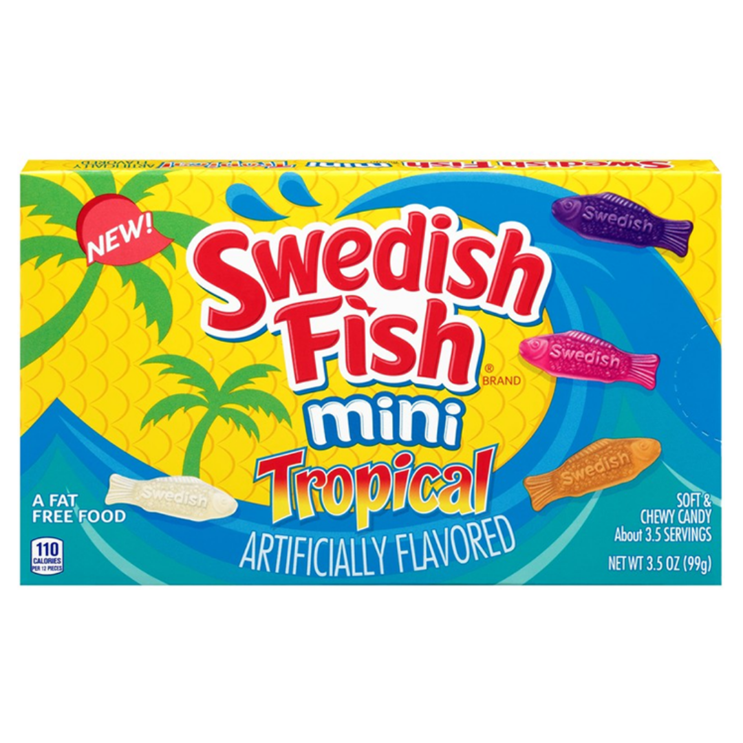 Swedish Fish Tropical Mini Fruit Flavour Gummies