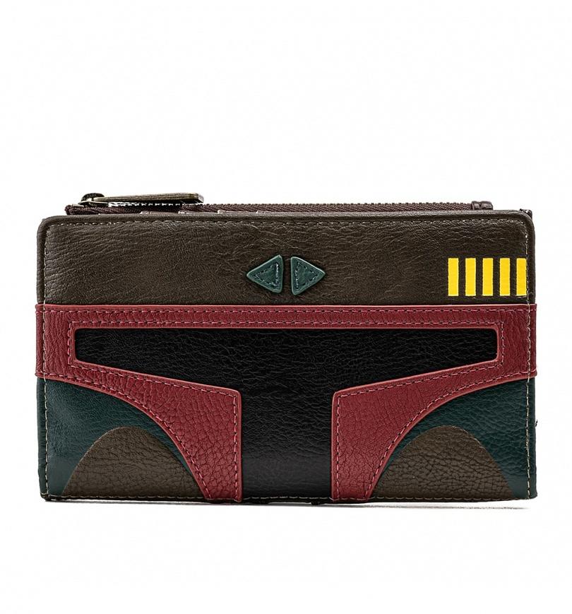 LOUNGEFLY STAR WARS BOBA FETT COSPLAY FAUX LEATHER WALLET