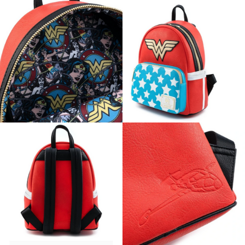 Loungefly DC Comics Vintage Wonder Woman Cosplay Mini Backpack