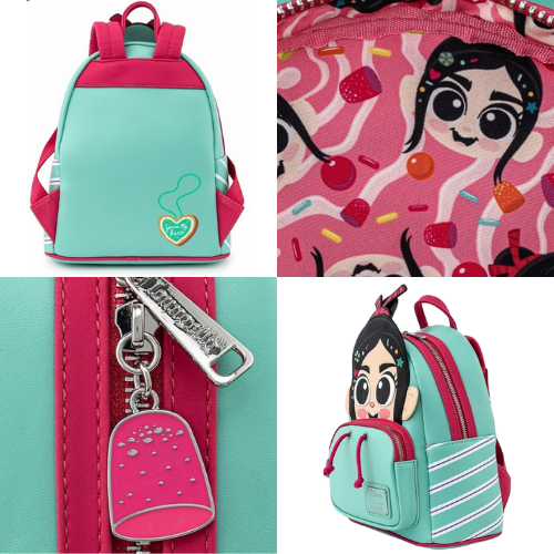 Loungefly Disney Wreck-It Ralph Vanellope Cosplay Mini Backpack