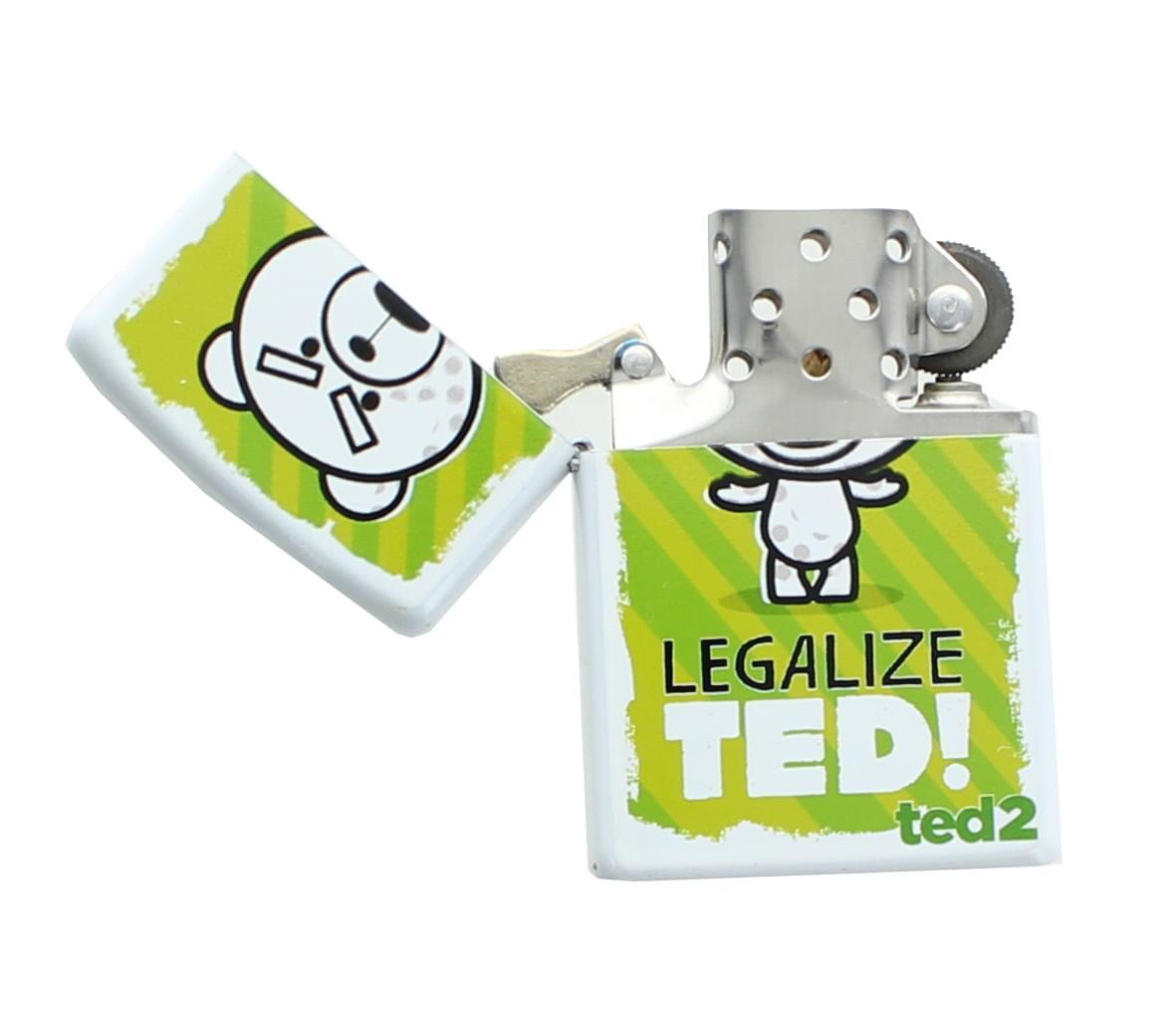 Ted 2 Legalize Ted Metal Lighter