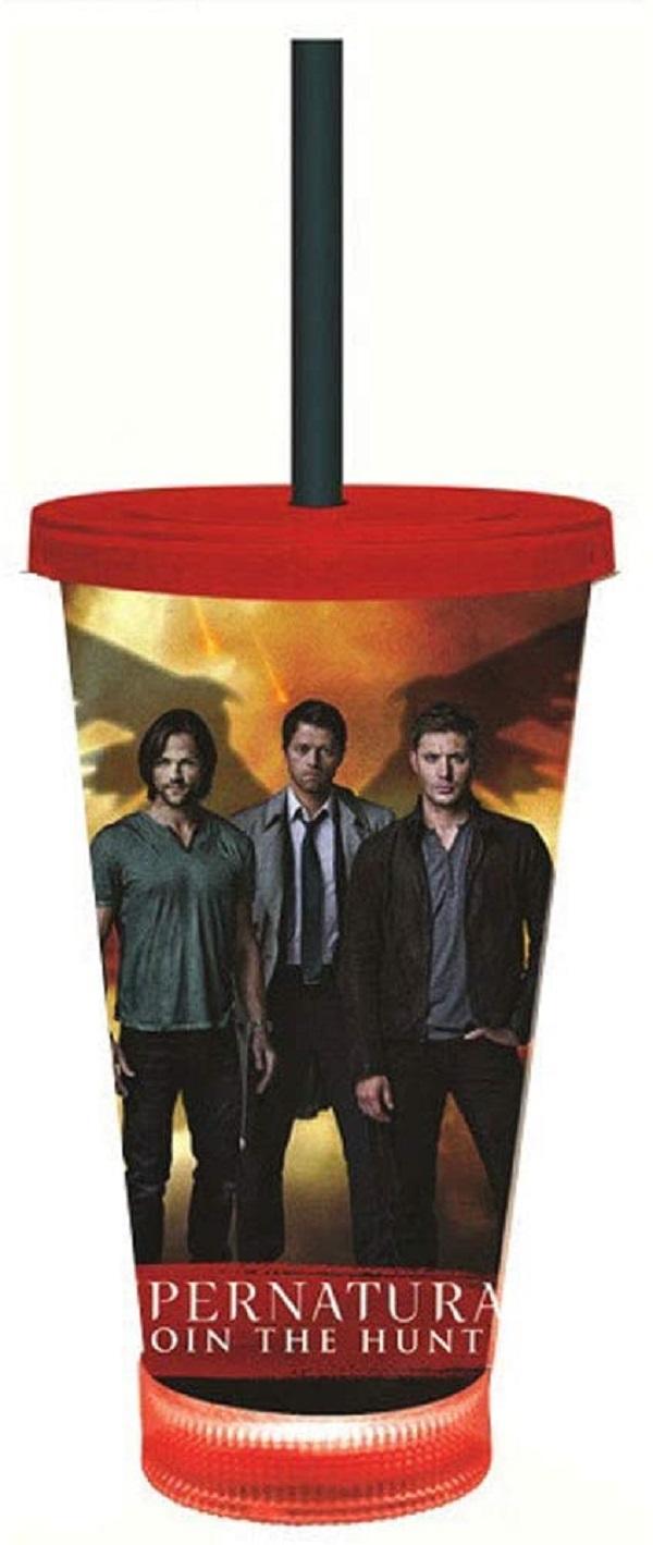Supernatural 3D Led Lenticular Carnival Cup With Dean, Sam & Castiel