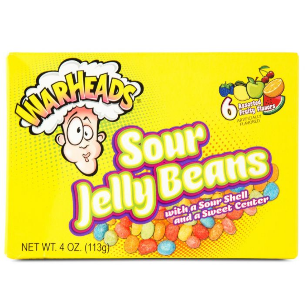 Warheads Sour Jelly Beans Sour Fruit Flavour Jelly Beans