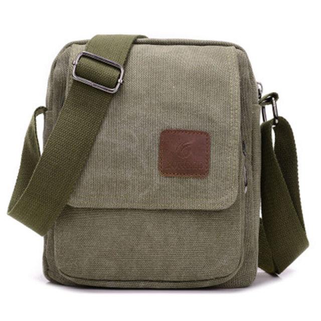 Shoulder Bag Mens Casual Style Canvas Messenger Bags Crossbody