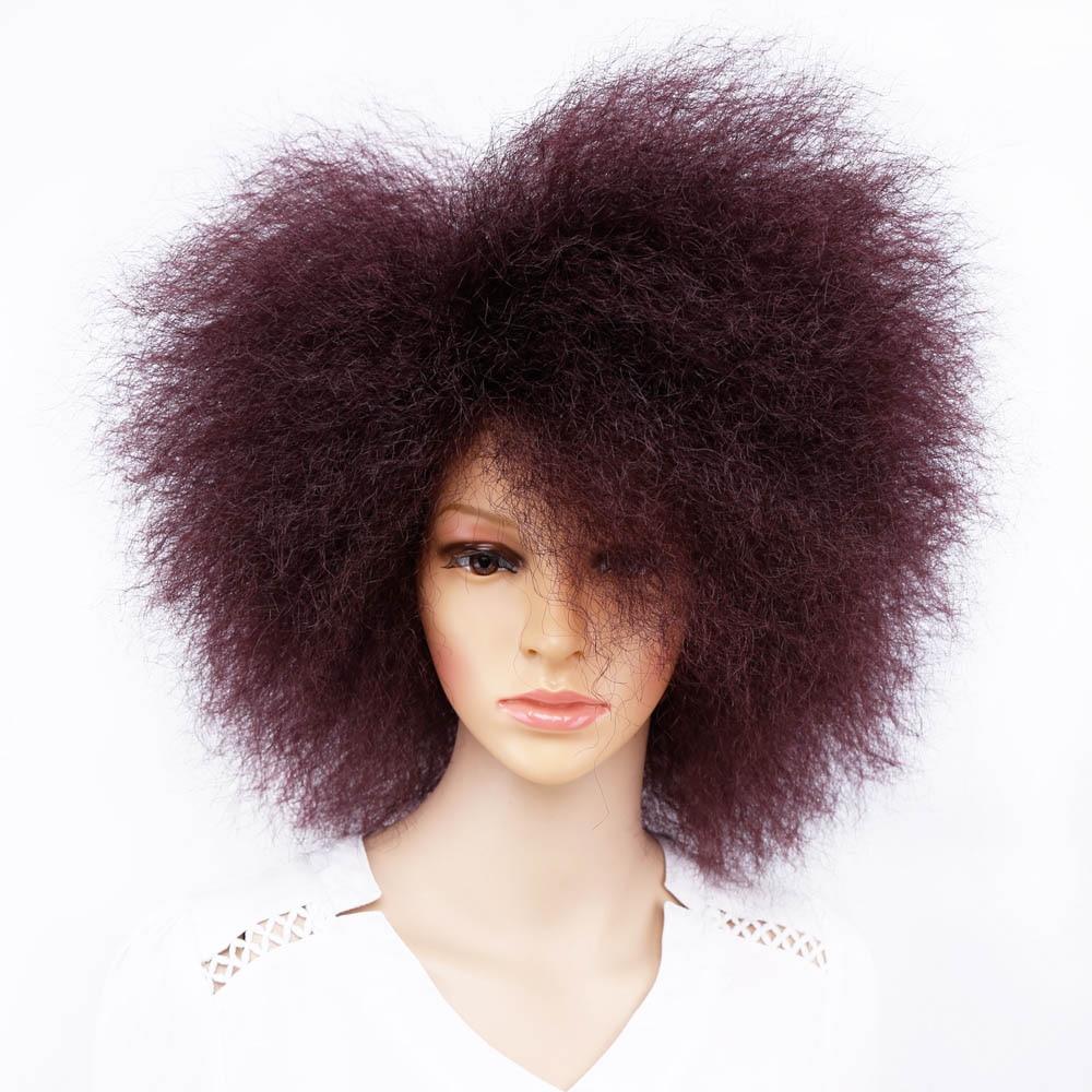 Amir Hair Brand Big Afro Wig for Women Yaki Straight Short Wig