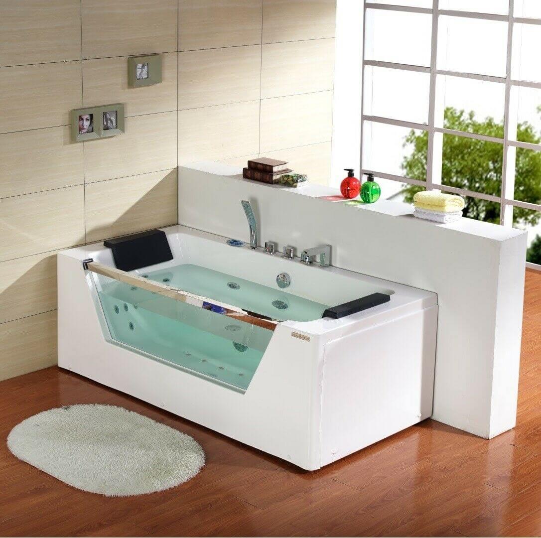 An image of Lisna Waters Lisbon 22 Jet Deluxe Straight Double Ended Whirlpool Bath & Air Spa...