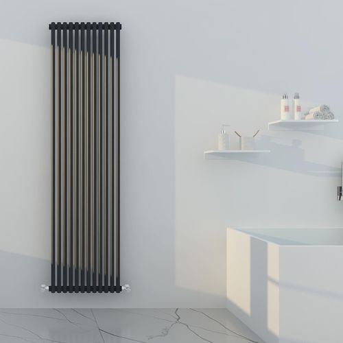 main image of Lisna Waters Roma Anthracite 1800x480mm Radiator
