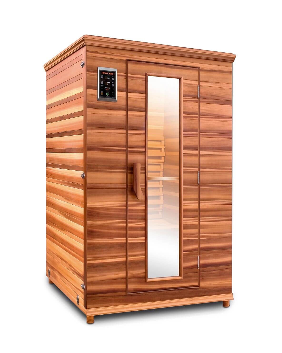 An image of Tecoloy Health Mate 2 Person Full Spectrum Classic Home Infrared Sauna 1220M X ....