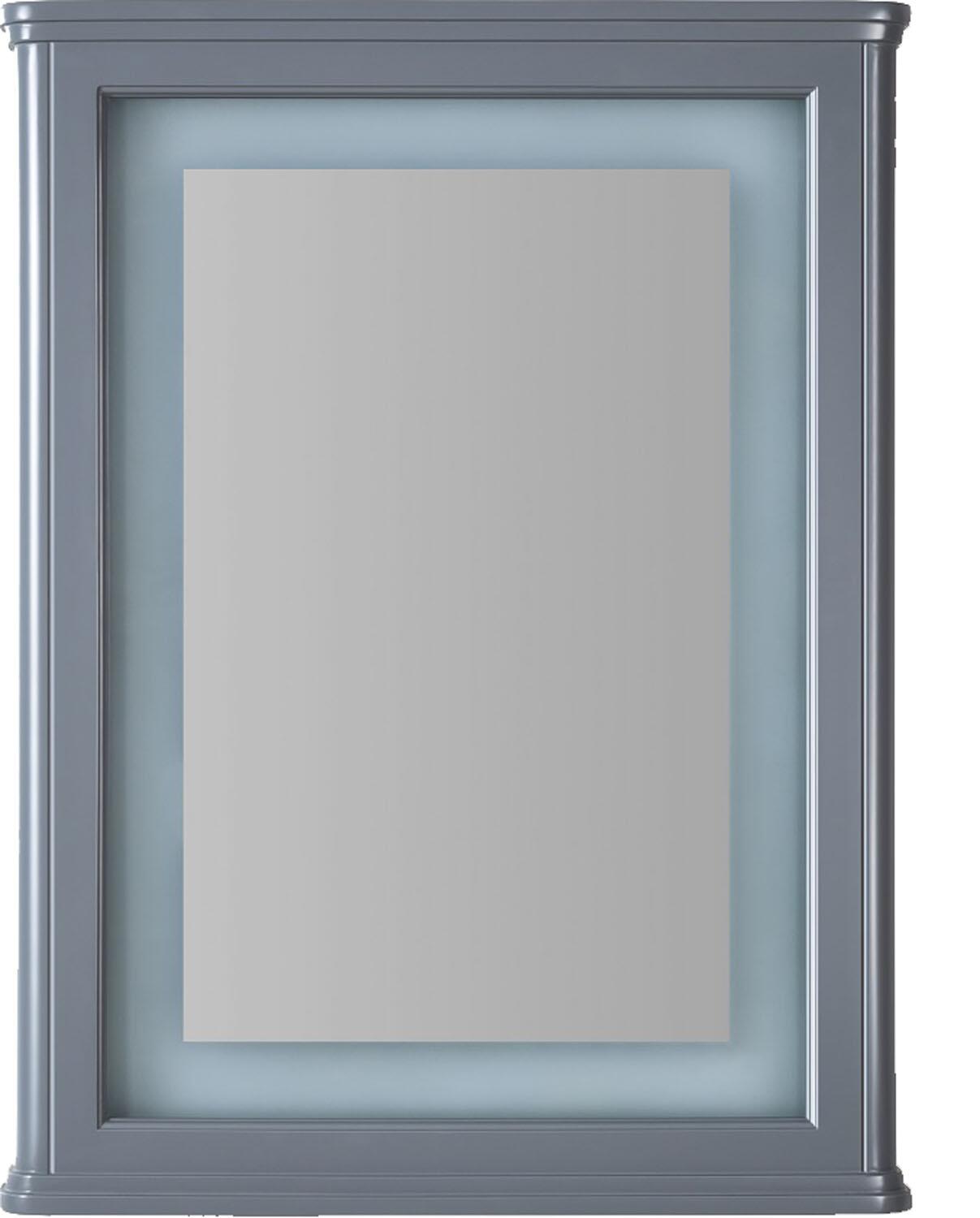 An image of Niamh Tailored Grey Pvc Mirror Frame 500X700Mm