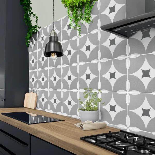 An image of Agora Grey 20X20Cm Ceramic Tile – Matt Finish