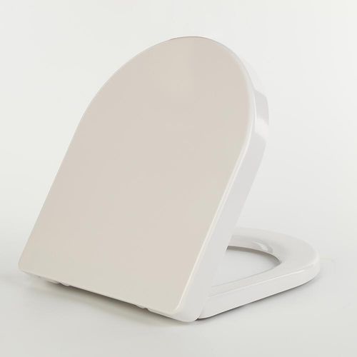 Scudo Spa white ABS toilet seat with soft close hinges, round shape