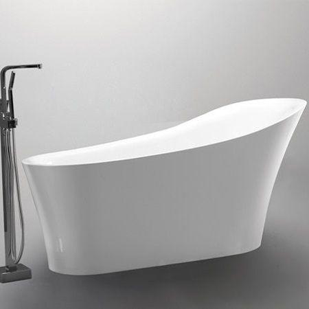 Palermo White Slipper Freestanding Bath 1700mm x 800mm