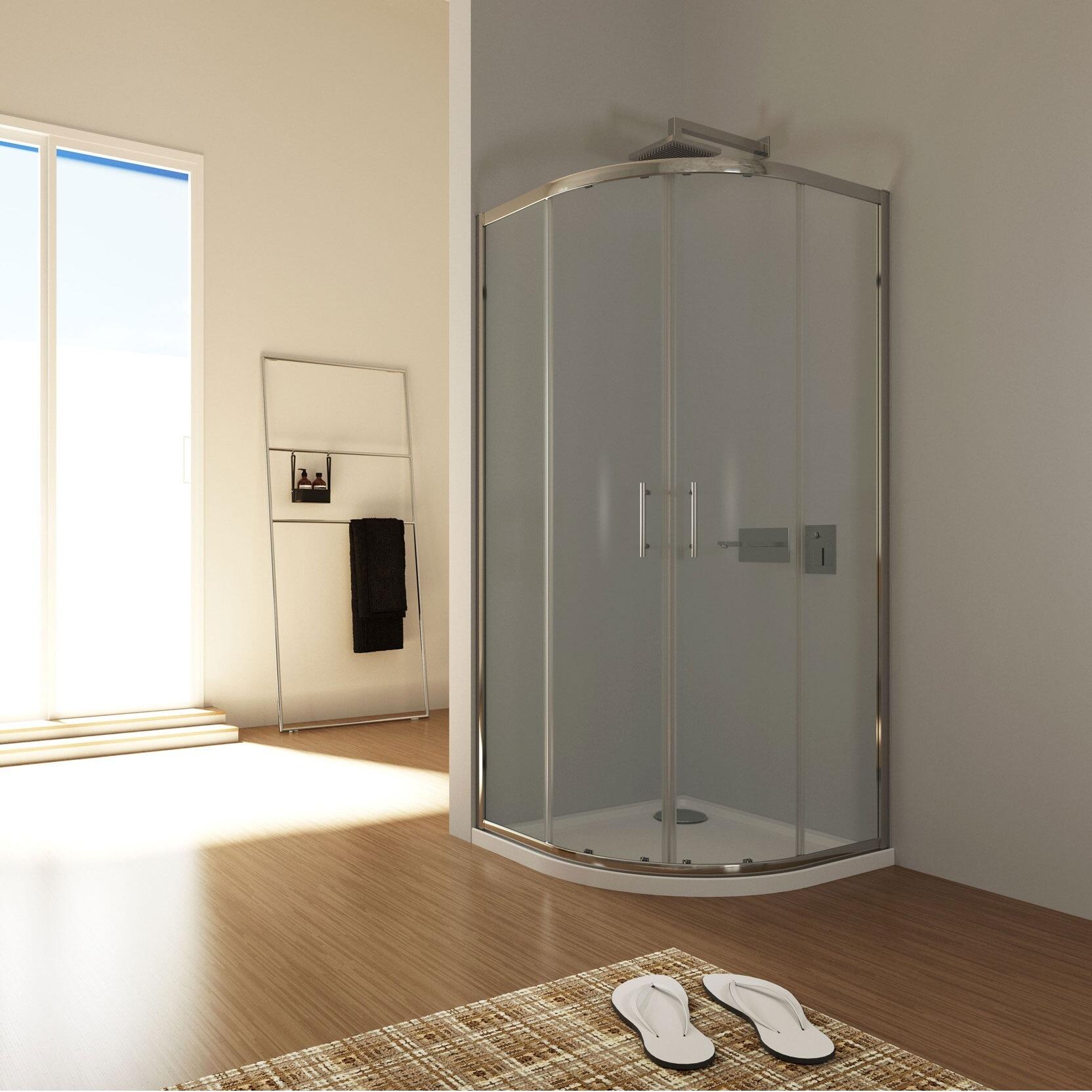 An image of Giavanni Double Door Quadrant 6Mm Shower Enclosure 900Mm X 900Mm