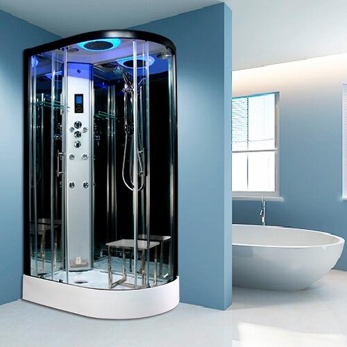 An image of Insignia Premium 1200Mm X 800Mm Offset Left Quadrant Hydro Shower Cabin - Custom...