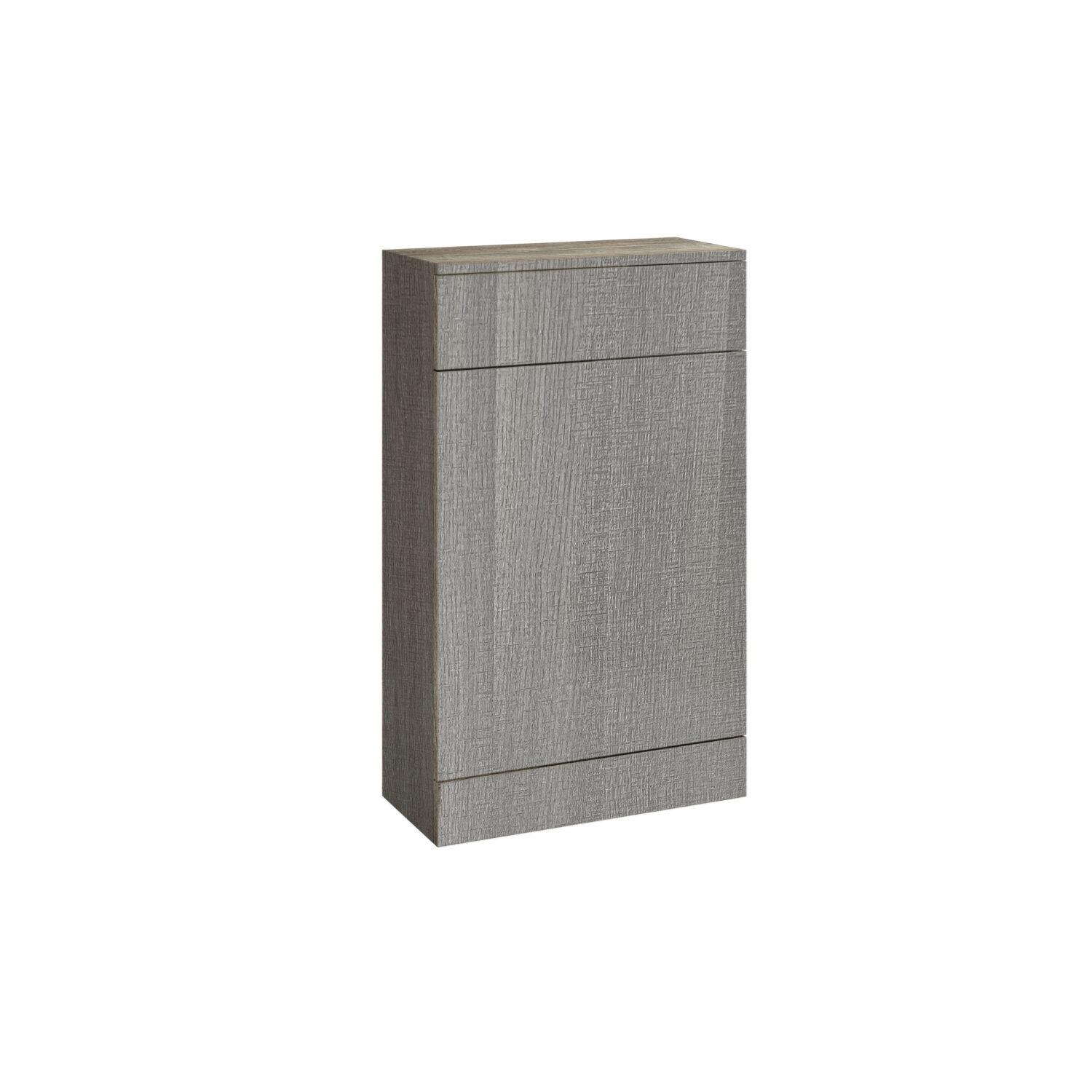 Scudo Ambience floorstanding WC unit, 500mm width, Grey Oak finish, MDF