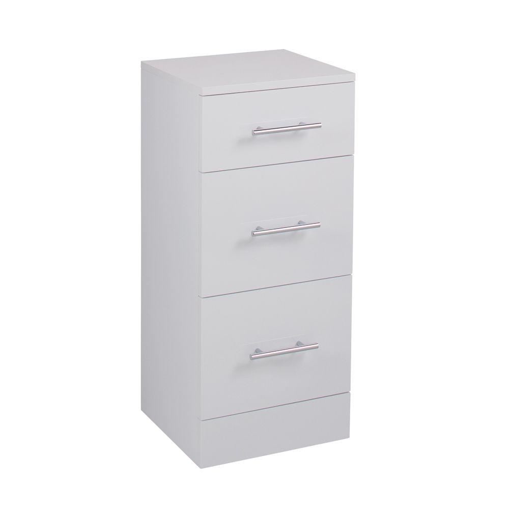 Jupiter Kass 350x300mm Freestanding 3-drawer Bathroom Storage Cabinet ...