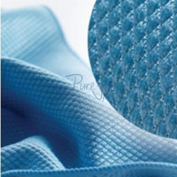 An image of Fishscale Microfibre Cloth For Glass - Blue 80 X 60Cm