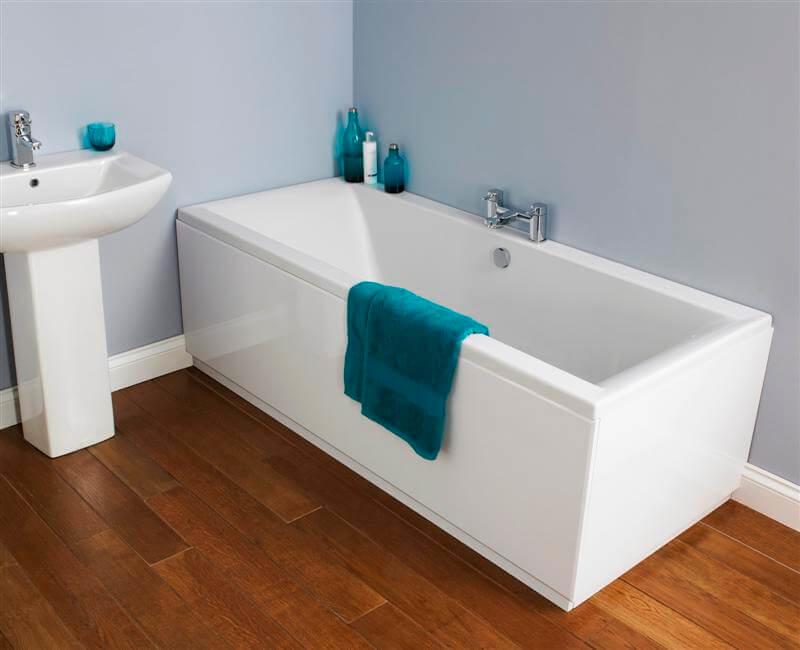An image of Nuie Asselby Double Ended Bath 1700 X 700 X 425Mm