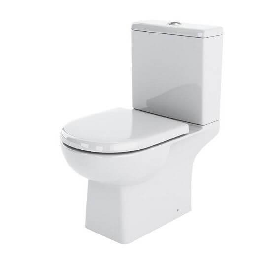 An image of Nuie Asselby Close Coupled Toilet And Cistern 810 X 410 X 670Mm