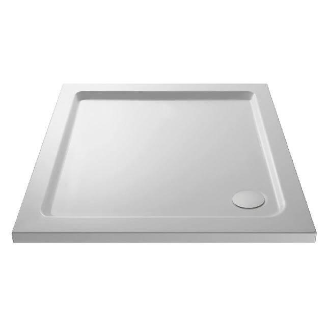 An image of Nuie Pearlstone Square Slimline Shower Tray 1000 X 1000Mm