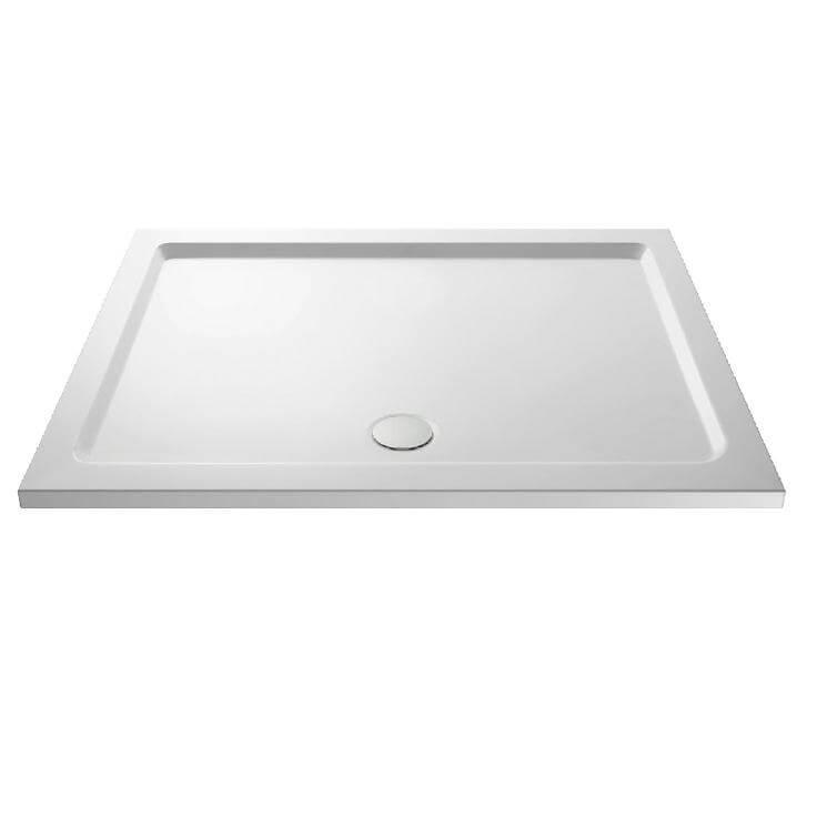 An image of Nuie Pearlstone Rectangular Slimline Shower Tray 1400 X 900Mm