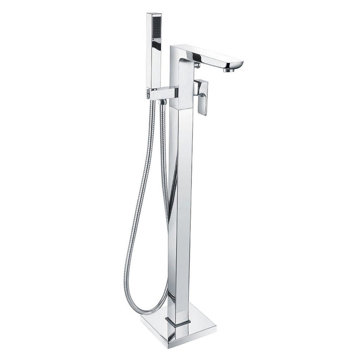 An image of Uno Freestanding Bath Shower Mixer Tap - Chrome